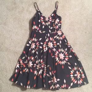 Multi color pattern dress